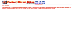 Desktop Screenshot of factorydirectbikes.com